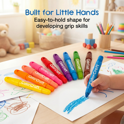 ColorCraft™ Jumbo Silky Crayons